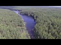Полет над озером Глухое, Марий ЭЛ, национальный парк Марий Чодра