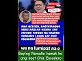 Boying Remulla hawak ko ang beat Sen Chiz Escudero#trendingnewsph