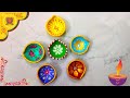 Painting on diya 🪔 | Easy diya painting ideas #diwalidecor #diya #paintingtutorial #freehand #artsy