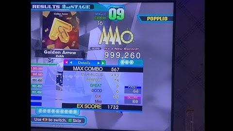 [DDR] Golden Arrow ESP 999,260 (16 PFC #2!!!)