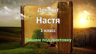 Диктант по русскому языку за 1 класс, Настя