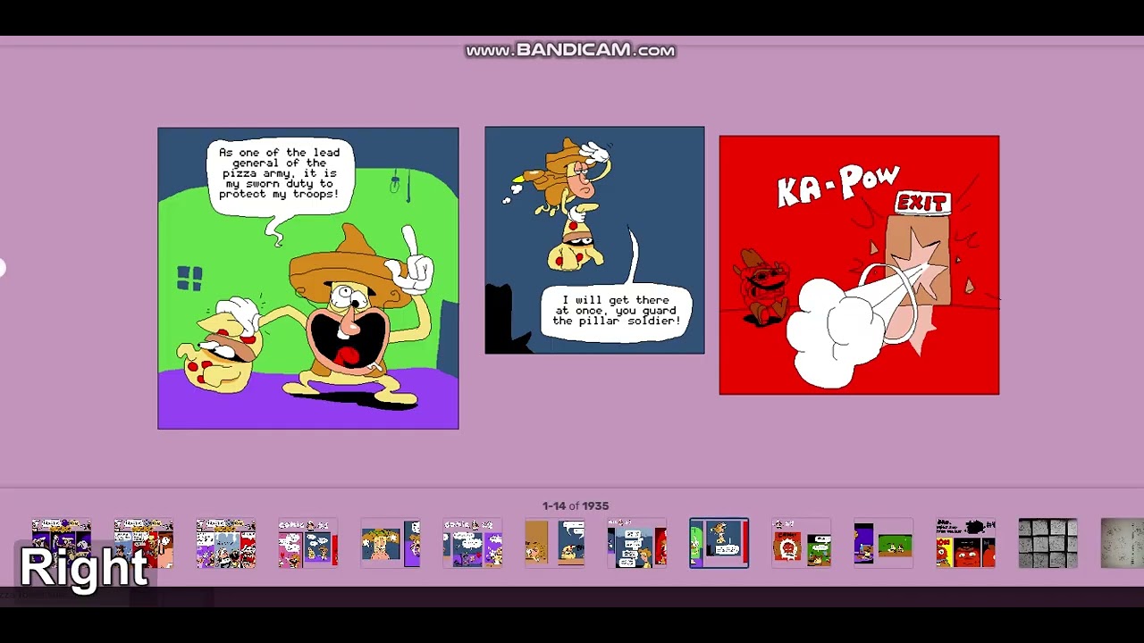 Voicing a comic for Pizza Tower