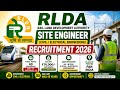RLDA Site Engineer Recruitment 2026 | ₹76,000 Salary 💰 | 40 Posts | Civil/Electrical Jobs 🚆