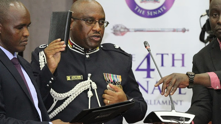 IG nominee Japheth Koome pledges to fight corruption in National Police Service