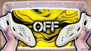 Custom Yeezy Foam Runner Hydro Dipping - Off White Shoes Satisfying