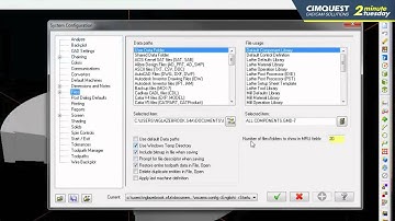 Modify File MRU  - Cimquest 2 Minute Tuesdays
