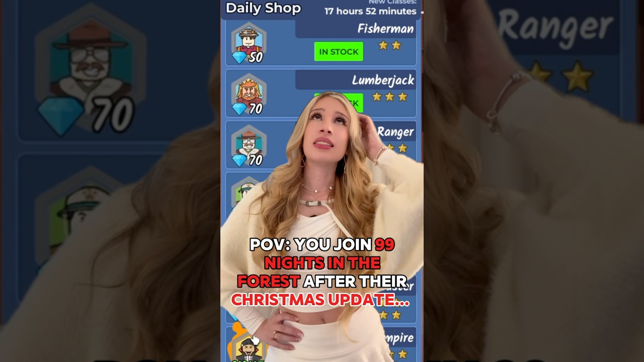 When You JOIN 99 NIGHTS IN THE FOREST NEW UPDATE AFTER CHRISTMAS… 🦌