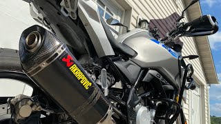 19 BMW G310GS Akrapovic Full System installed