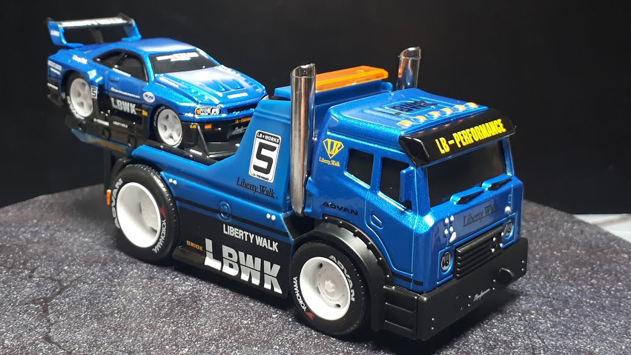 Nissan Skyline R34 Silhouette LBWK Hasemi & JDM flatbed by Maisto ...