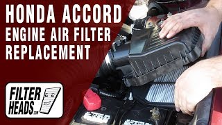 How to Replace Engine Air Filter 2010 Honda Accord L4 2.4L