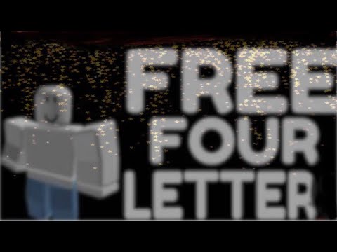 4 Letter Roblox Account Giveaway YouTube Hqdefault 