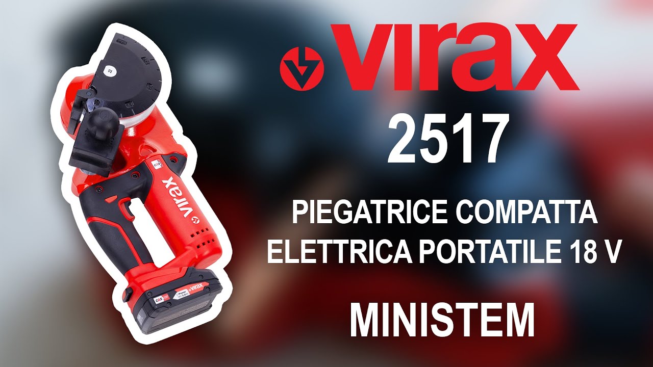 MINISTEM - Piegatrice compatta elettrica portatile 18V - 2517XX - VIRAX