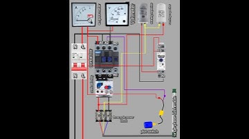 wiring diagram for a Direct On-Line (DOL) starter used with a single-phase submersible pump