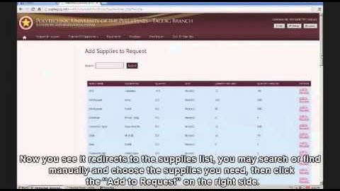 How to Request for Supplies : Faculty [User Guide for Inventory System]