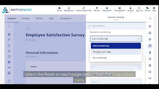 How to Restart Question Numbering on Each Page in Anthowise | Training Video