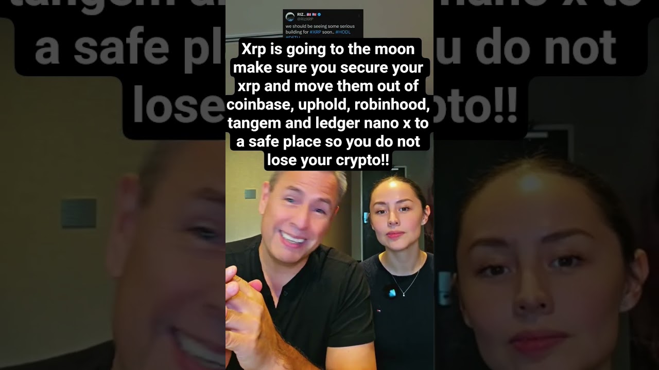 Xrp is going to the moon make sure you secure your xrp and move them out of coinbase, uphold, robin