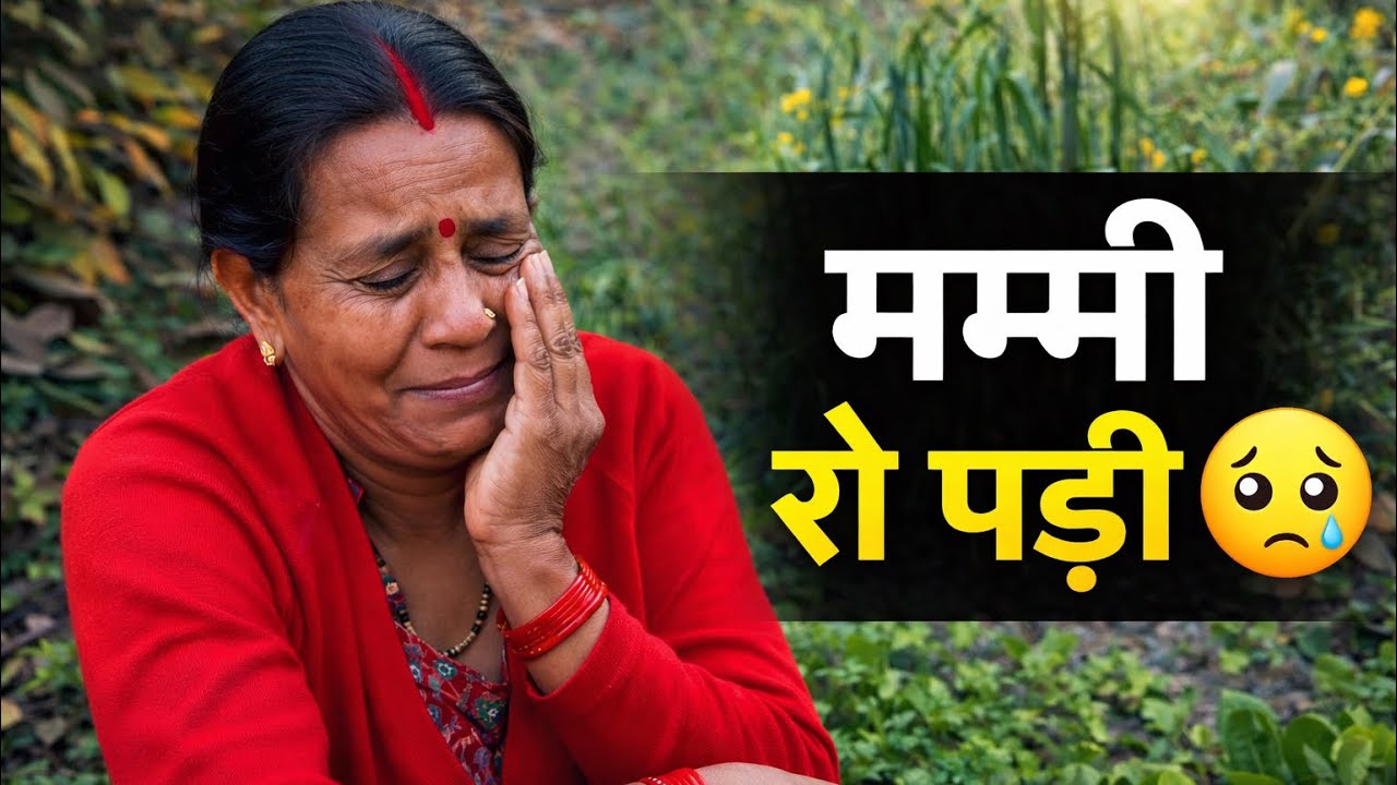 पहाड़ी बाखली याद आते ही मम्मी रो पड़ी 😢 अपनी गाय और बिल्ली को बहुत याद कर रही हैं”