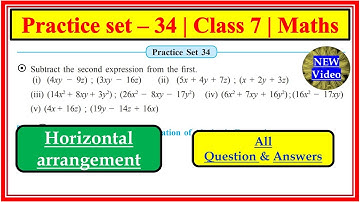 Practice set 34 class 7 math
