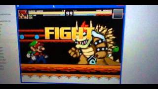 MUGEN Battle #24 - Super Mario/Luigi/Yoshi vs. Giga Bowser