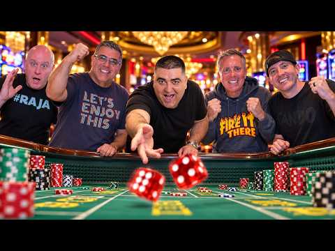 WE TOOK OVER THE CRAPS TABLE - NG SLOT, Vegas Matt, and The Big Jackpot  GO ALL IN! 🎲