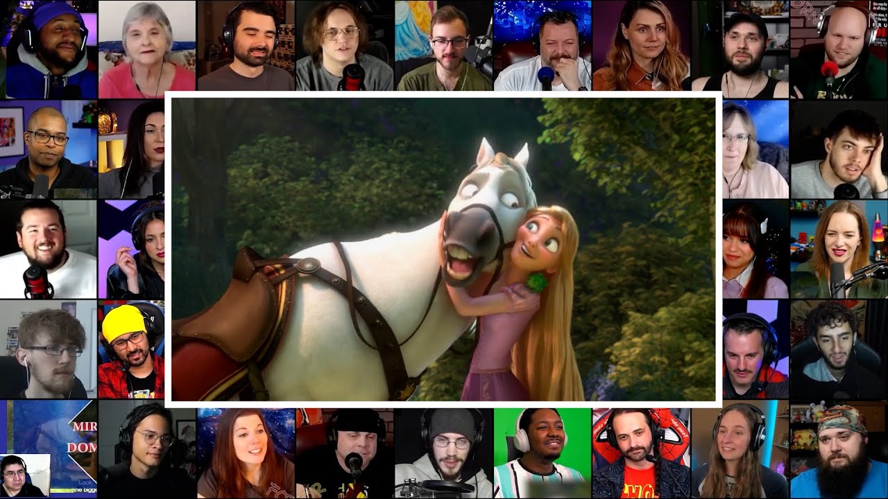 Rapunzel meets Maximus | Tangled : 2010 | Reaction Mashup