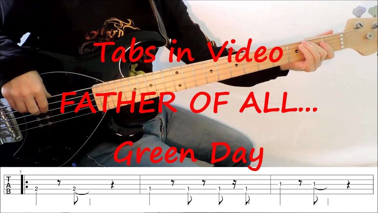 Green Day - Father Of All (PLAY ALONG TABS IN VIDEO)