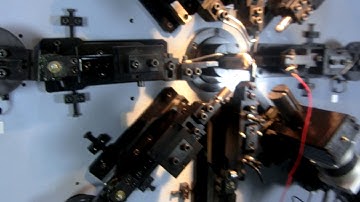 spring machine with wire rotation, produce complex hanger