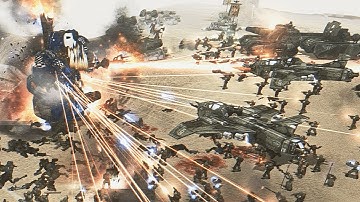 Imperial Guard Army vs Orks Super Titans! - Unification Mod, Warhammer 40K: Dawn of War: Soulstorm