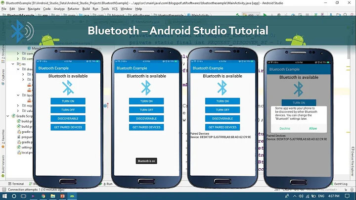 Bluetooth – Android Studio Tutorial