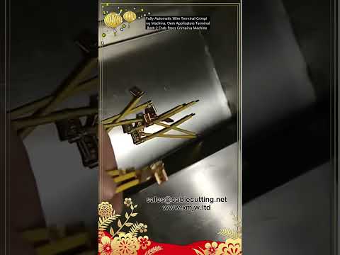 Fully Automatic Wire Terminal Crimping Machine for OEM Applicators, 2-End Press Crimping