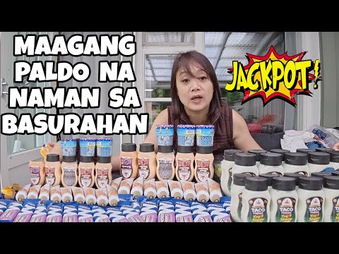 MAAGANG NAKAPULOT NG GROCERY SA BASURAHAN | DUMPSTER DIVING IN FINLAND | THAI-FINNISH