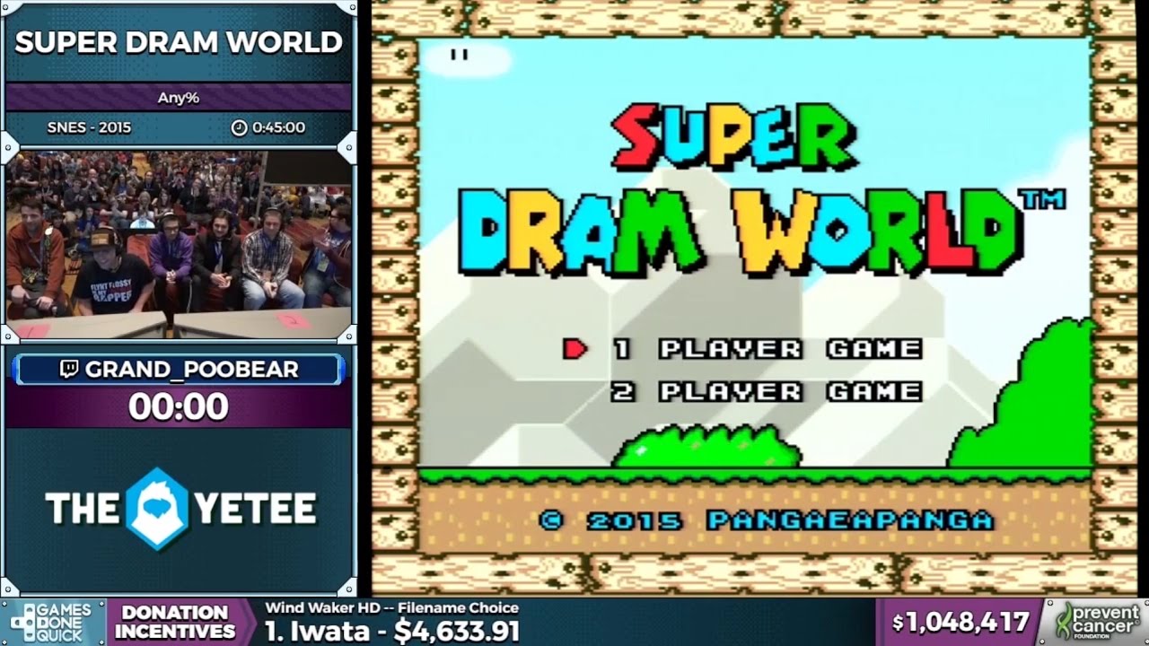 Getting Over It with Mario World Record! #grandpoobear #streamer