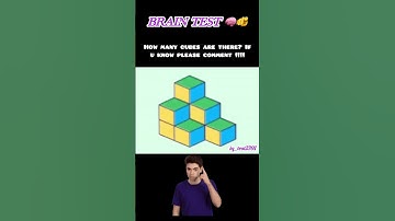 How many cubes ? #braintest #quiz #testandlearn #viral #viralshorts#cubes #comment