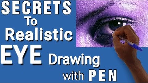 SECRETS To Realistic Eye Drawing With Pen 2021_( what you don