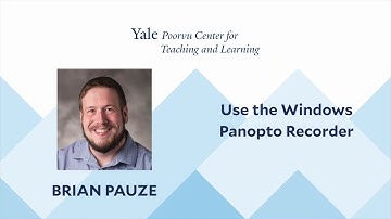 Use the Panopto Recorder in Canvas (Windows Edition)