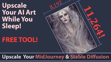 Upscale your MidJourney & Stable Diffusion image dimensions overnight!