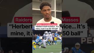 Hezekiah Masses on his 2 INTs vs.