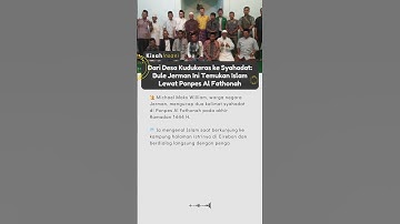 Dari Desa Kudukeras ke Syahadat Bule Jerman Ini Temukan Islam Lewat Ponpes Al Fathonah #mualaf
