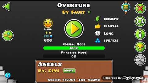[(Fire Gauntlet)] Overture by Fault (3 Coins) ||| Geometry Dash Indonesia