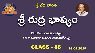 శ్రీ రుద్ర భాష్యం | Class - 86 | @shrivedabharathi3570