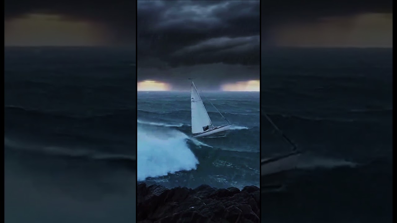 Can this tiny sailboat survive a MASSIVE storm?