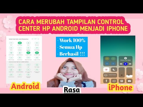 CARA MERUBAH TAMPILAN CONTROL CENTER HP ANDROID MENJADI IPHONE - YouTube