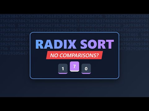 Radix Sort Algorithm Explained: Digit-by-Digit Sorting Visualized