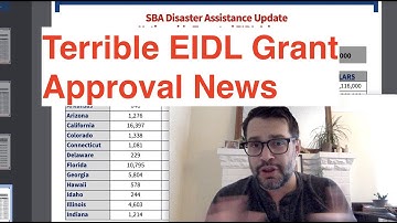 New Targeted EIDL Grant Report Reveals Terrible News