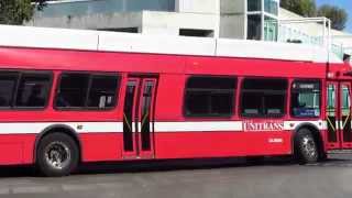 A Parade of Unitrans Buses at UC Davis Memorial Union
