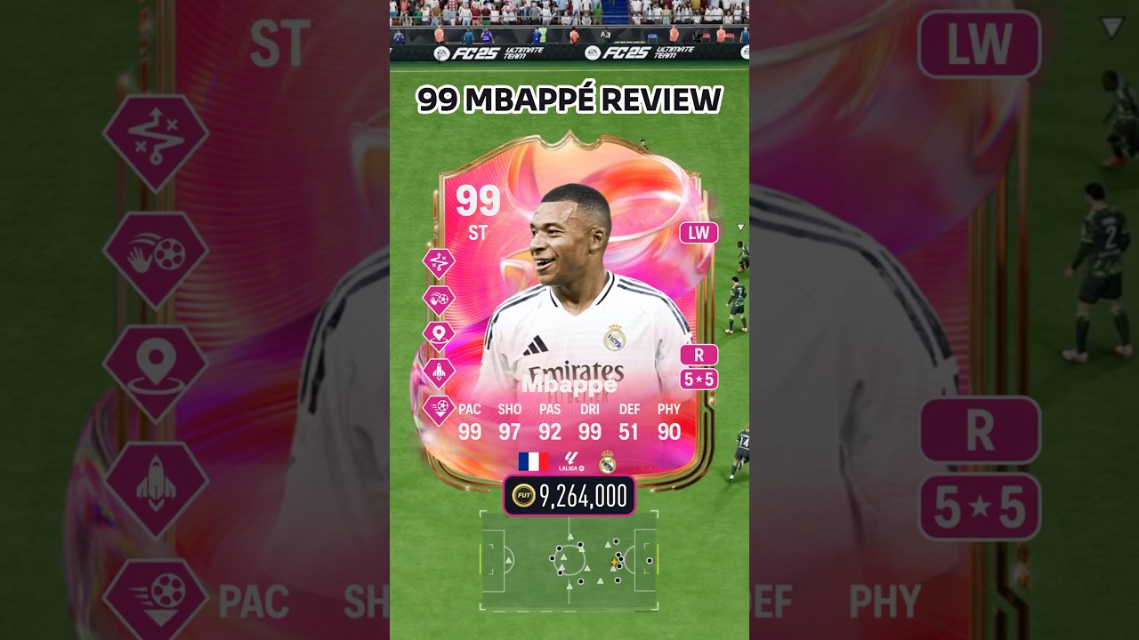 99 Futties Mbappé Review 🇫🇷💗 Is He The BEST Striker In FC25? 