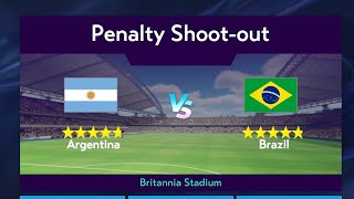 Brazil vs Argentina Penalty Shootout | Copa America 2025 Football Match Highlights