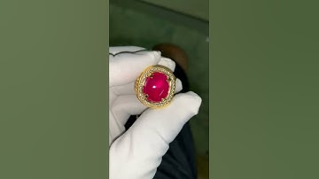 Ruby lục yên đỏ huyết kính 7,5 ct vàng 14k 2.7 chỉ giá 36 triệu Lh 0977827999