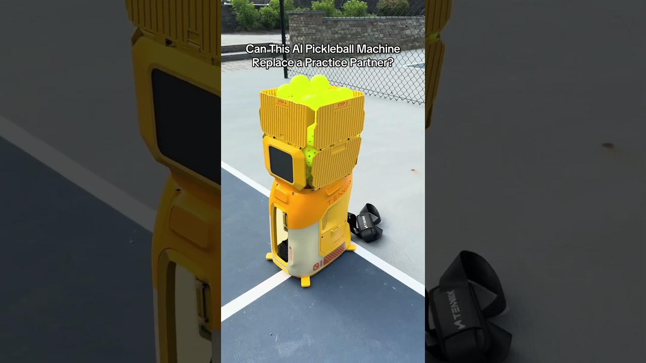 Can This AI Pickleball Machine Replace a Partner? 🤖 #pickleball #pickleballtraining #tenniix