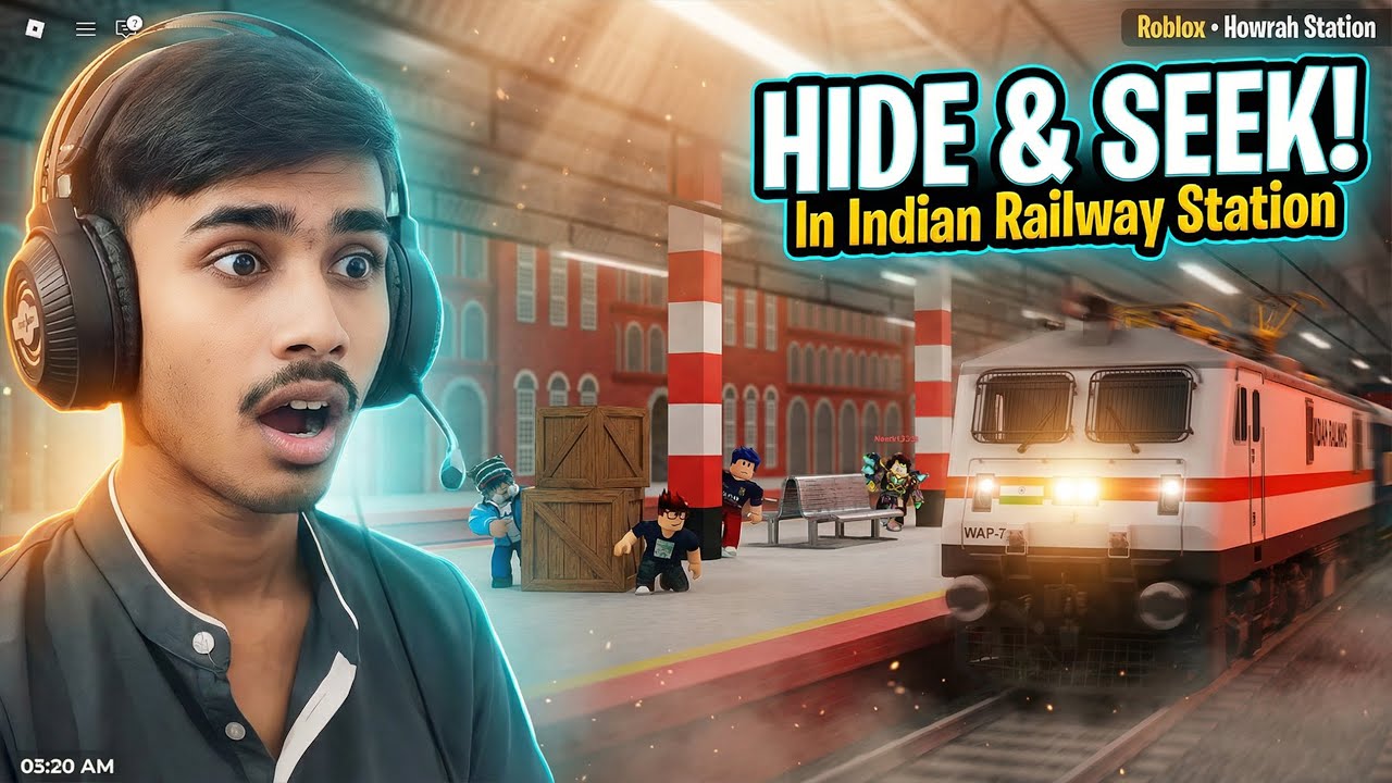 Playing Hide & Seek in Railway Station | Epic Rails of India | Roblox ...